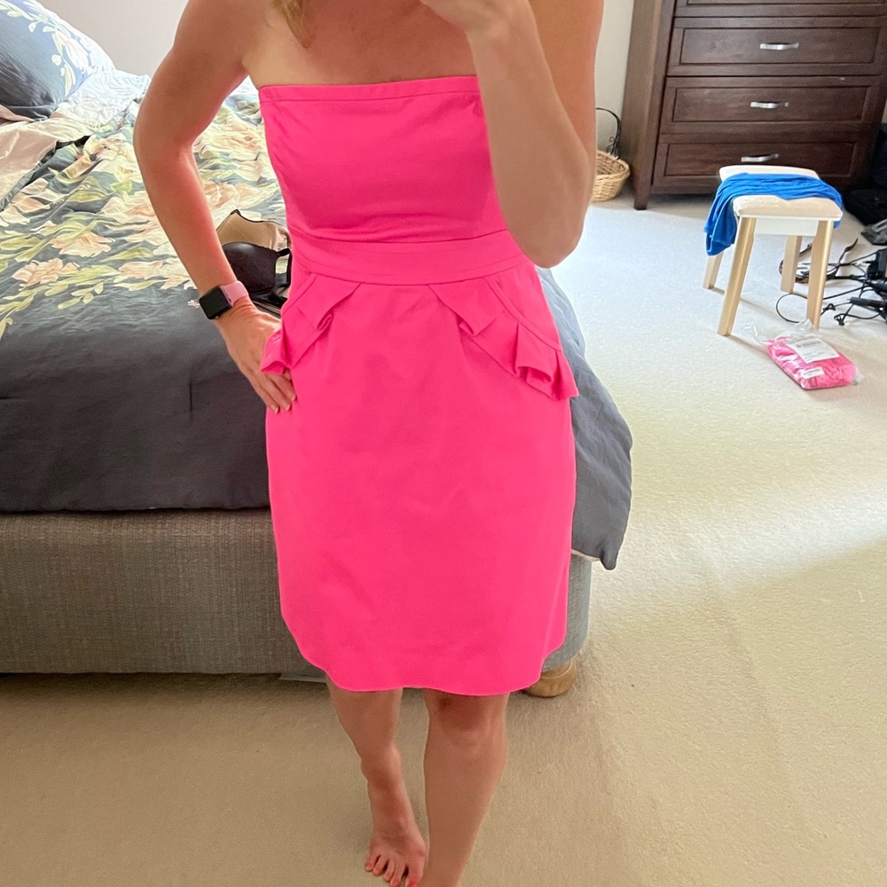J crew hot pink dress